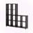 Kashen Modern Bookcase with 12 Cubies Shelves in Brown Finish, 60.85'' H X 58.10'' W X 11.35'' D