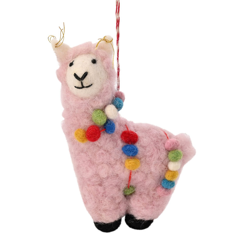 14.3cm Dots Felt Animals Hanging Figurine Ornament