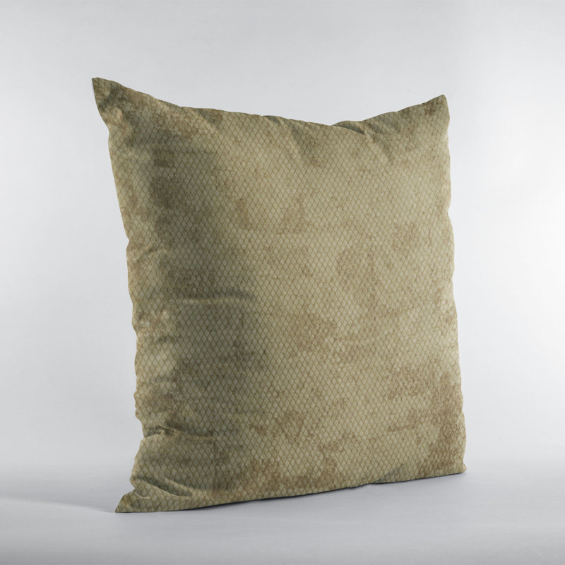 Plutus carte cachée texturée en tissu texturé avec motif de losanges carrés, 26 po x 26 po, Or rétro