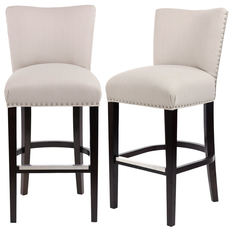 Upholstered Counter Stool, Mouse