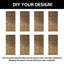 Portes de grange à motif géométrique non assemblé et fini en noyer foncé 48 po x 84 po Homacer de Homacer-123440880