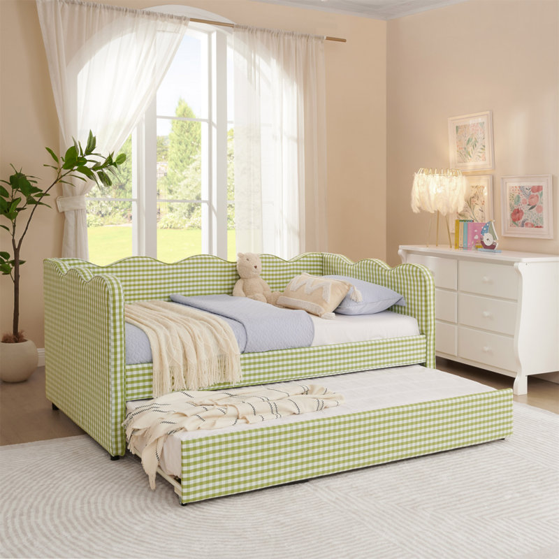 Lit de jour Cozy Gingham, Vert