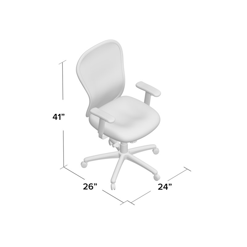 Chaise de travail multi-fonctions en maille à haut dossier avec glissière Apollo, Inclinaison centrale et avant