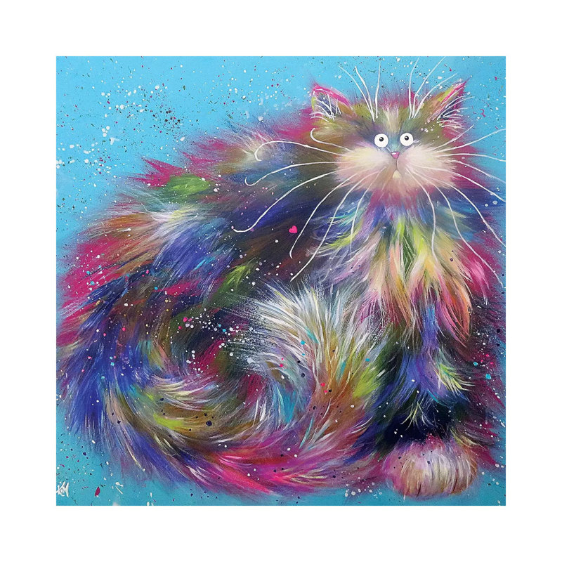 « Fandango » par Kim Haskins-reproduction d’art sur toile tendue, H 12 po x l 12 po x P 1,5 po
