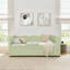 Divan-lit rembourré polyvalent 3 en 1 avec couchette coulissante et poches de rangement latérales, idéal pour les espaces multiples et les espaces restreints-358199604