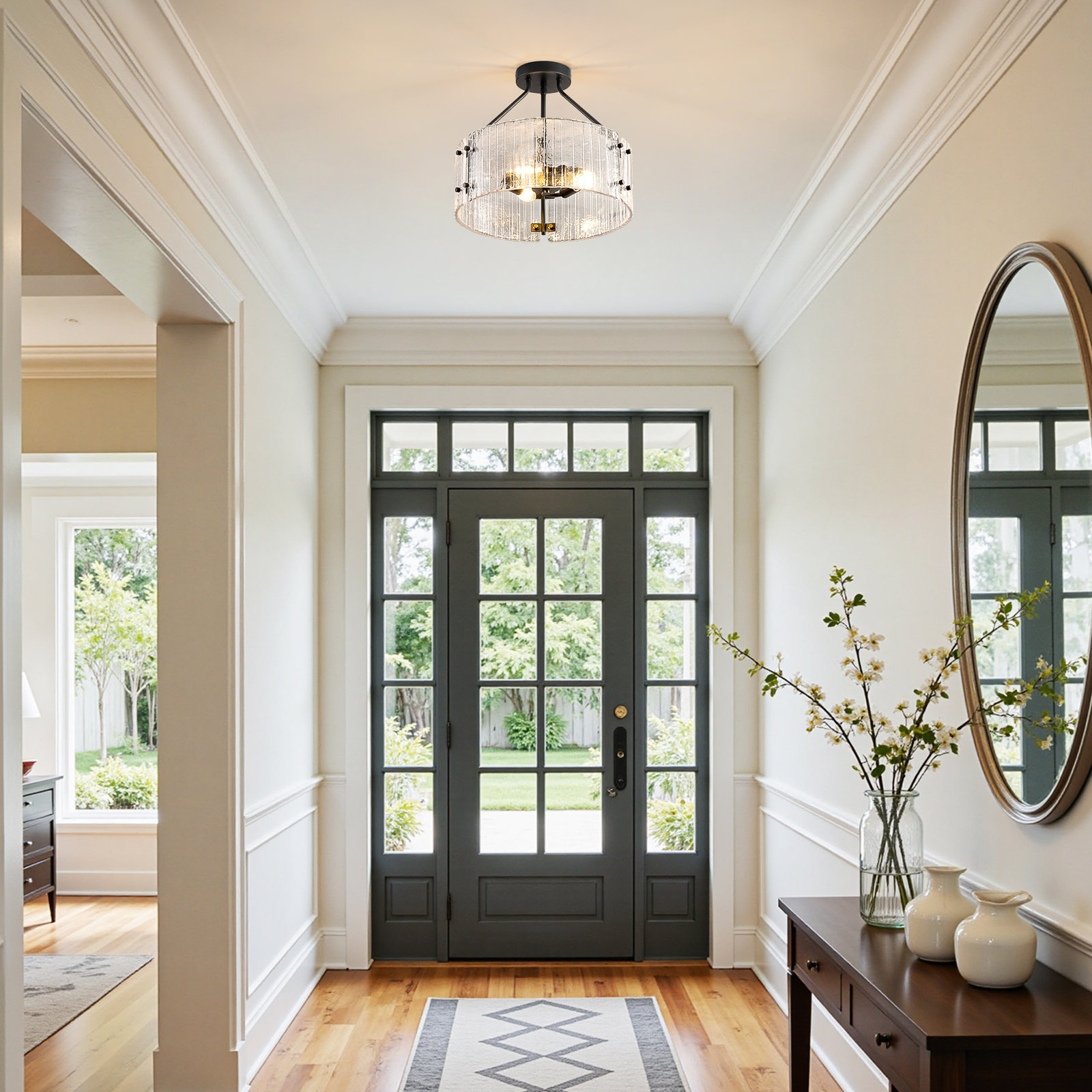 3 Light Semi Flush Mount