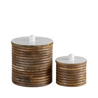 Osborne Mango Wood Kitchen Canister Set