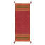 Azizi Striped Hand Woven Cotton Red Rug-260384849