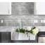 Waterfall Linear Glass And Metal Mosaic Tile-61209337