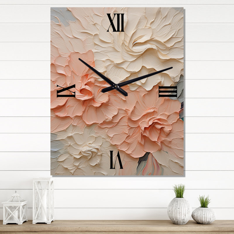 Jaquilla - Flowers Wall Clock Oversized, Petit