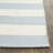 Brookvale Striped Handmade Cotton Sky Blue/Ivory Area Rug-23569526