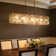 8 - Light Linear Island Rectangular Crystal Chandelier