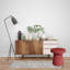 Solid + Manufactured Wood Accent Stool-15392272