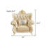Fauteuil en cuir véritable touffeté de 46 po Shelburn