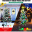 Guirlande lumineuse solaire pour sapin de Noël, ensemble de 2 guirlandes étanches avec 8 modes d'éclairage, pour jardin, allée, cimetière, cour, décoration de Noël