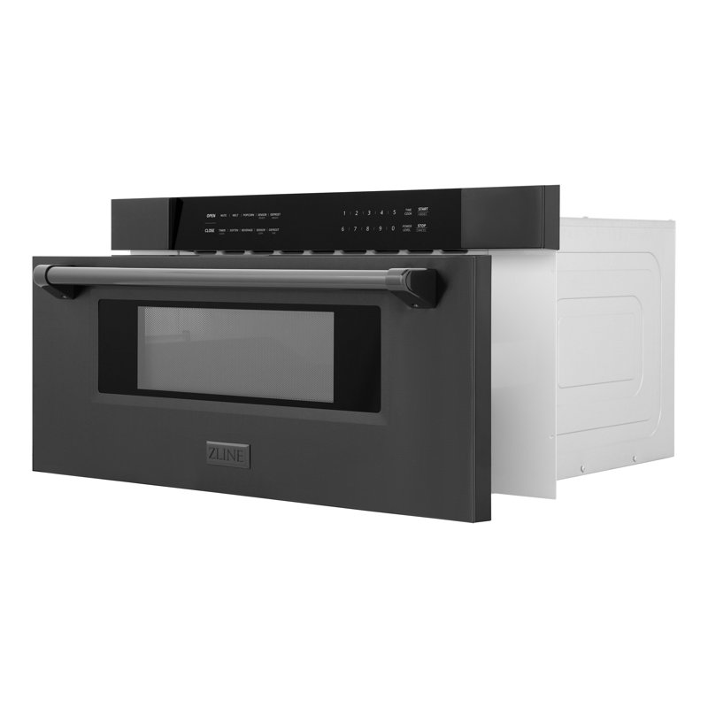 ZLINE 30 in. Built-in Convection Microwave Oven in Stainless Steel with Speed and Sensor Cooking, Black Stainless Steel