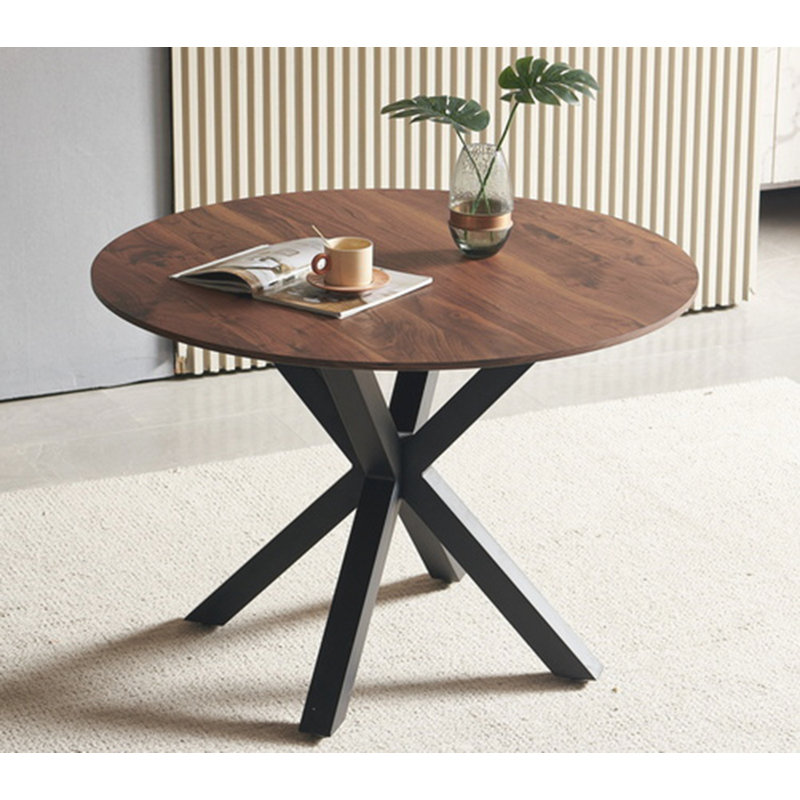 Table basse Yeraldi, Noir mat, Naturel