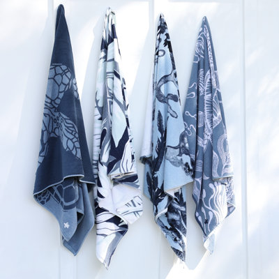 Serviette de plage en mélange de coton Seakeeper