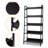 Industrial Ladder Shelf, Rustic 5 Tier Leaning Bookshelf, Wood Metal Ladder Bookcase, Plant Flower Stand Rack Book Storage Shelves For Living Room, Bedroom, Home Office-1899989854-1899989824