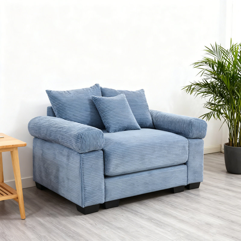 Canapé modulaire surdimensionné 54,3 po Cloud, Bleu