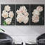 «Nighttime Flora I», ensemble de 3 toiles encadrées-97710545-97710544