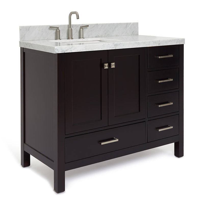 Ensemble de meuble-lavabo simple 43 po Cambridge, Espresso
