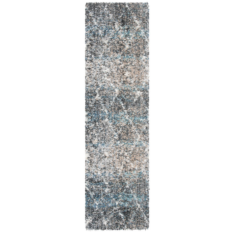 Maestro Shag Performance Geometric Rug, Runner 2'2" x 8'