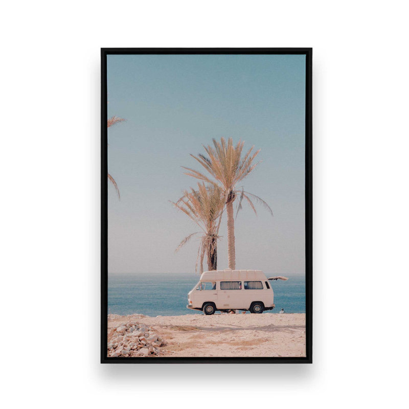 Impression sur toile Timeless Tropical Escape, Cadre flottant noir satiné, H 36,75 po x l 24,75 po x P 1,75 po