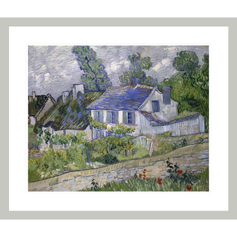 «Homes at Auvers» par Vincent van Gogh, impression giclée encadrée, 23,5 po H x 27,57 po L