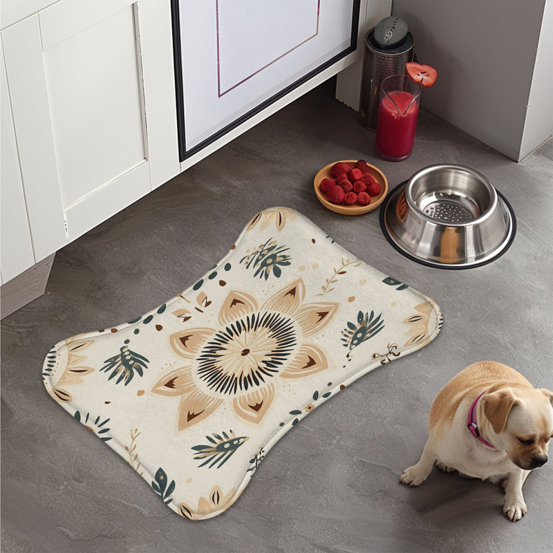 Élégant chic - Tapis d'alimentation en os 1 pièce