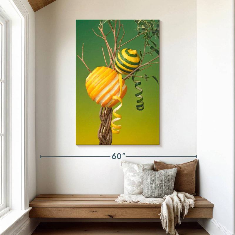 Yarlin Peeling Orange And Lemon, 48" H x 32" W