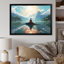 Teal Green Meditation Blissful Stillness - Spiritual Canvas Prints