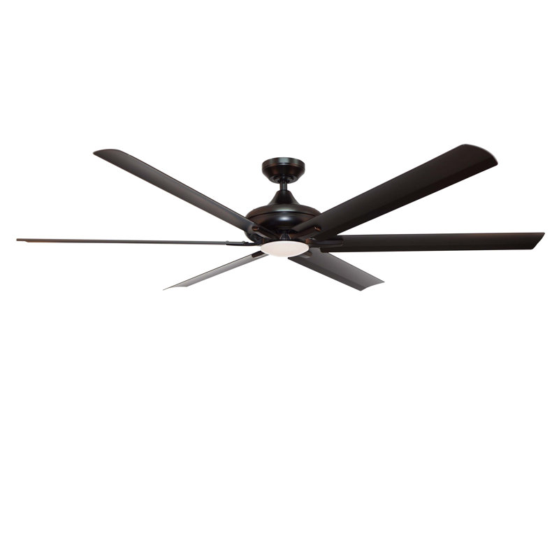 Helgi 70'' Ceiling Fan with LED Lights, Oiled Bronze