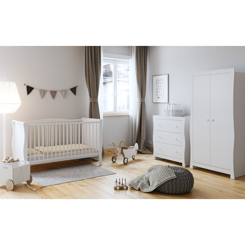 Sleigh Cot-Bed, White