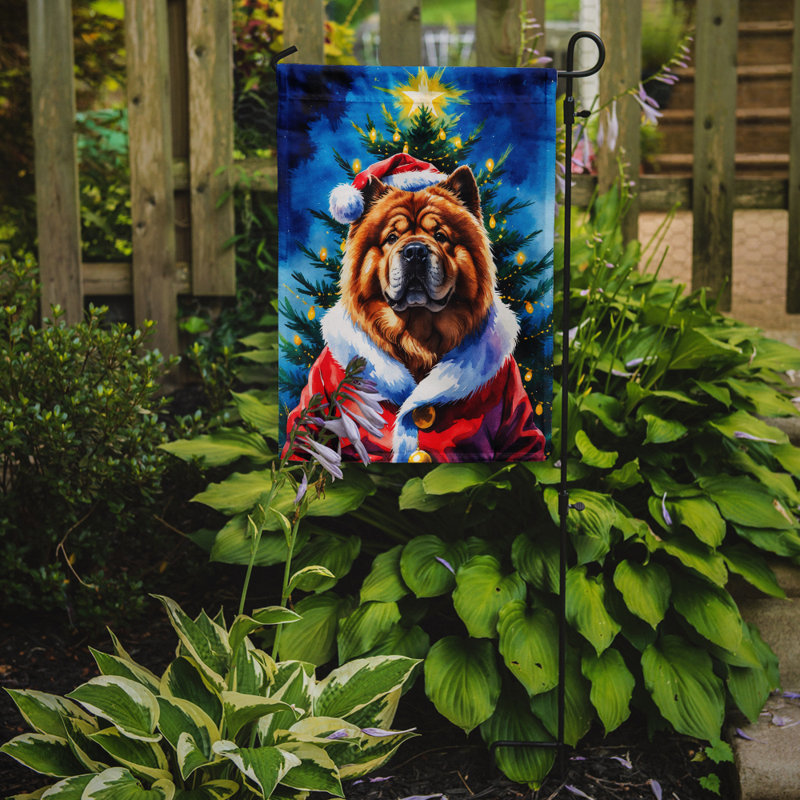 Drapeau de jardin Doberman Pinscher, Chow-chow
