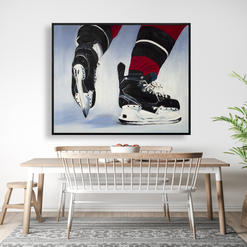 Hockey Player Print On Canvas