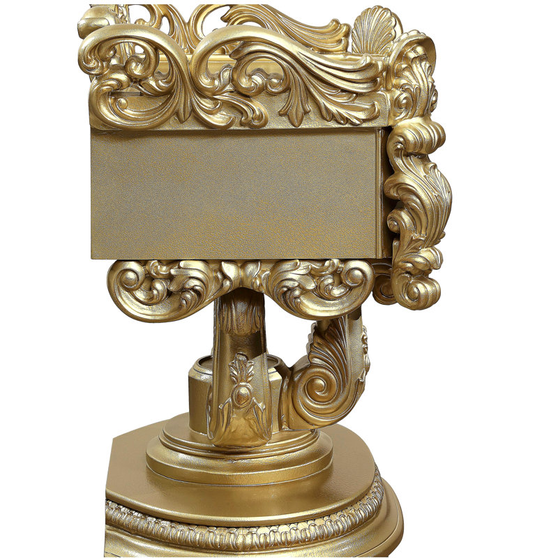 Bernadette Nightstand, Gold Finish