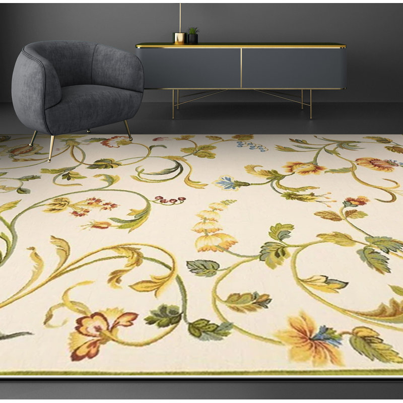 Savonile Ravenna Azm Wool Floral Area Rug, Rectangle 11'3" x 15'9"