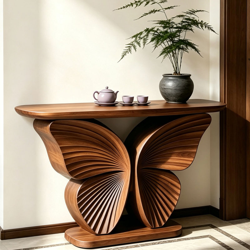 Nouvelle console en bois de style chinois, 35.4" H x 47.2" W x 15.7" D