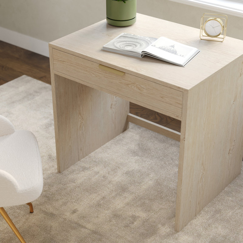 Martha Stewart Kayden Home Office Modular Desk With Drawer, Brown