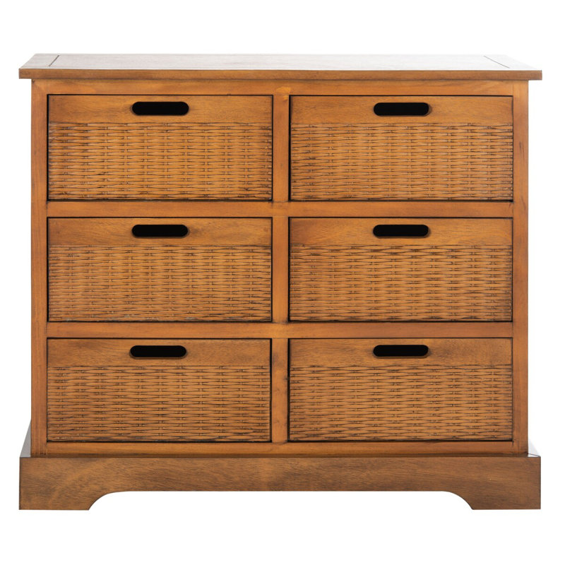 Plotinus 6 - Drawer Accent Chest, Honey Brown