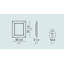 Ghost Flat Metallic Polycarbonate Wall Mirror-96430100