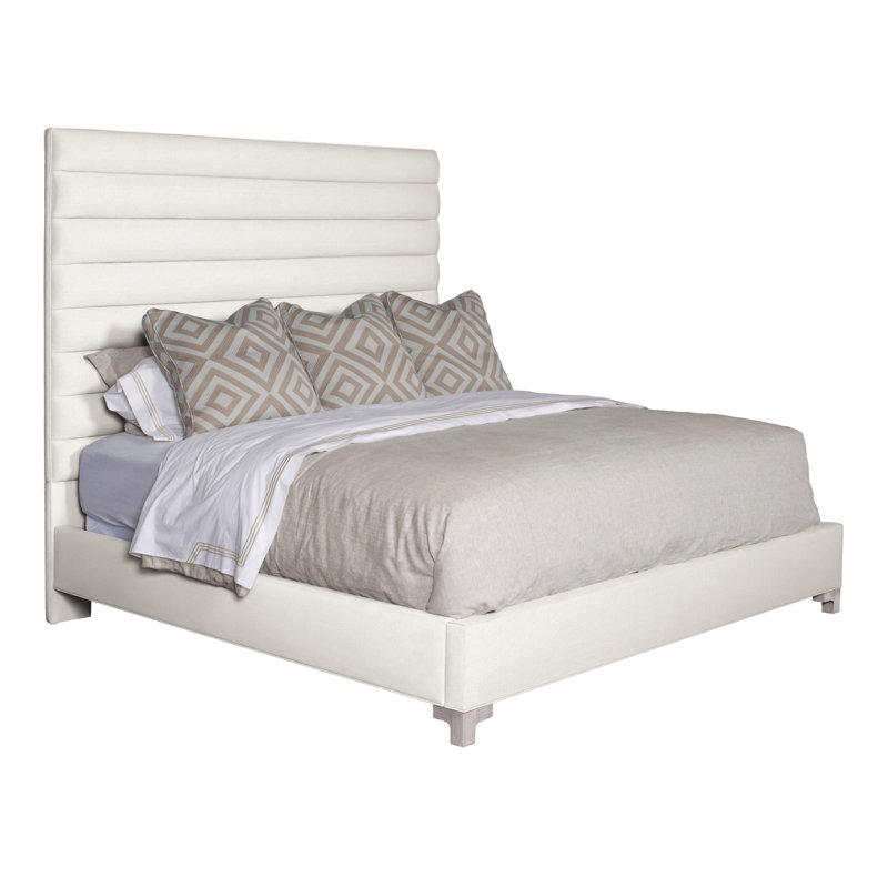 Make It Yours Upholstered Bed, King, Kennelly Snow, Dove Gray