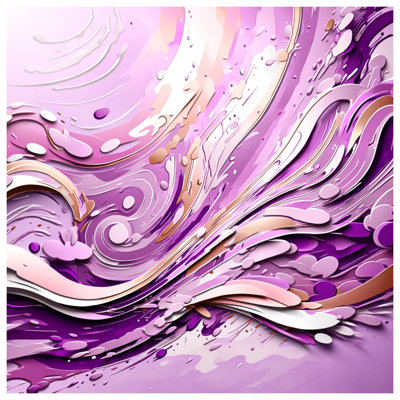 Couvertures mauves à motif abstrait tourbillonnant
