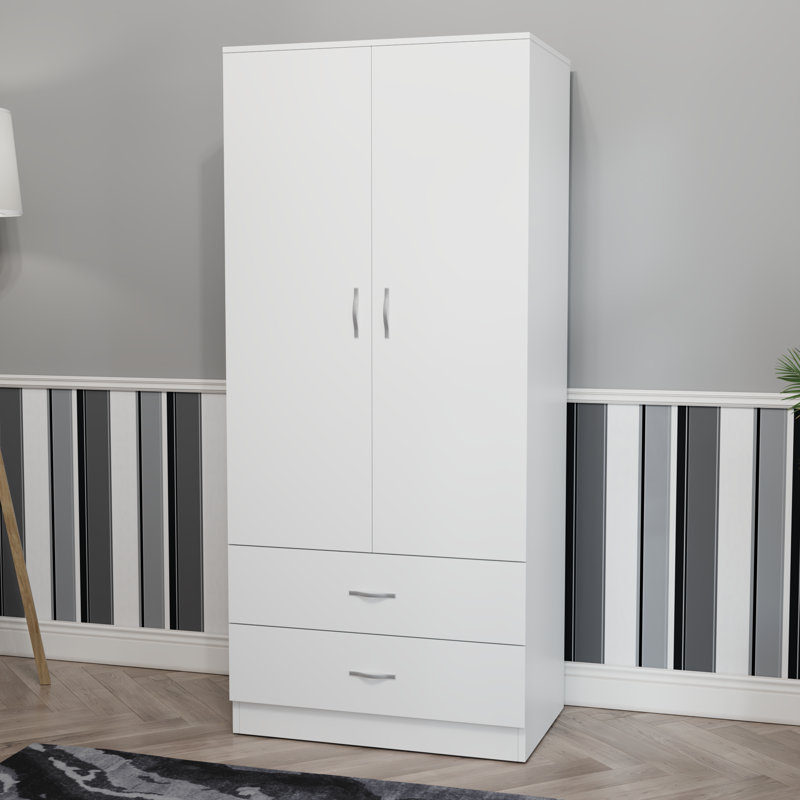 Maybery MDF & Particleboard Wardrobe, White