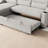 Convertible With Cup Holder And Quick Conversion Upholstered Remote Control Side Storage