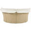 Lit de jour d'extérieur avec design polyvalent et coussins - siège de patio convertible beige