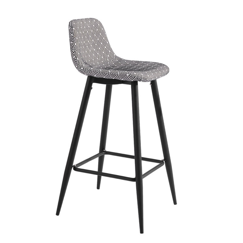 Berkhamsted Upholstered Counter Stool with Metal Frame