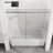 56 - 60 In W Adjustable Bathtub Door, 58 H, 1/4" (6mm) Tempered Glass, , Splash Proof Design, Quiet Operation Glass Shower Finish, Splash Threshold, Smooth Silent Sliding