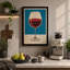 Wine Glass Study Mid-Century - Wrapped Canvas-1099425558-1099425559